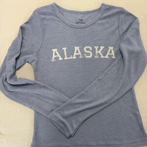 Pink Republic Soft Blue 'ALASKA' Long Sleeve Tee